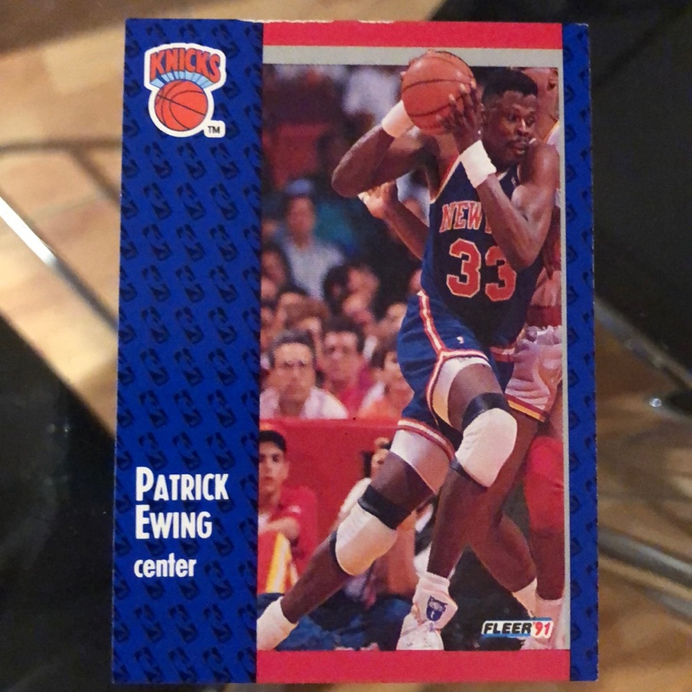 1991 Fleer Patrick Ewing Card